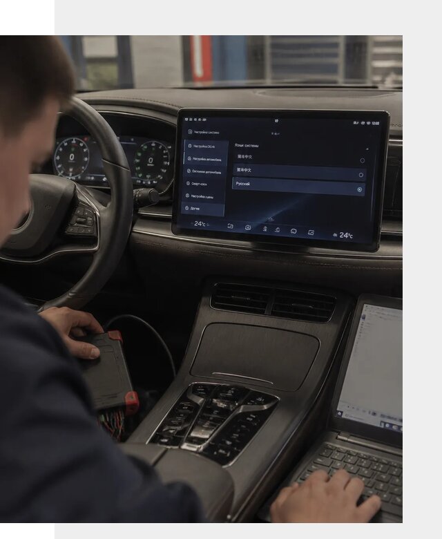 Русификация автомобиля BYD HAN для эксплуатации в Георгиевске